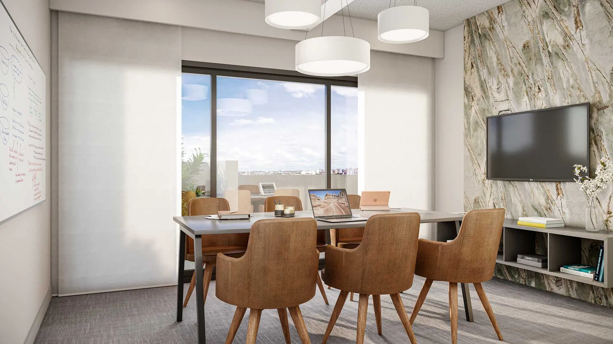 Sala de reunião do apartamento